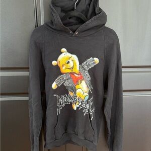 Domrebel Black Hoodie with Bear Design